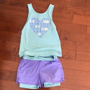 Girls 2 piece gap fit outfit
